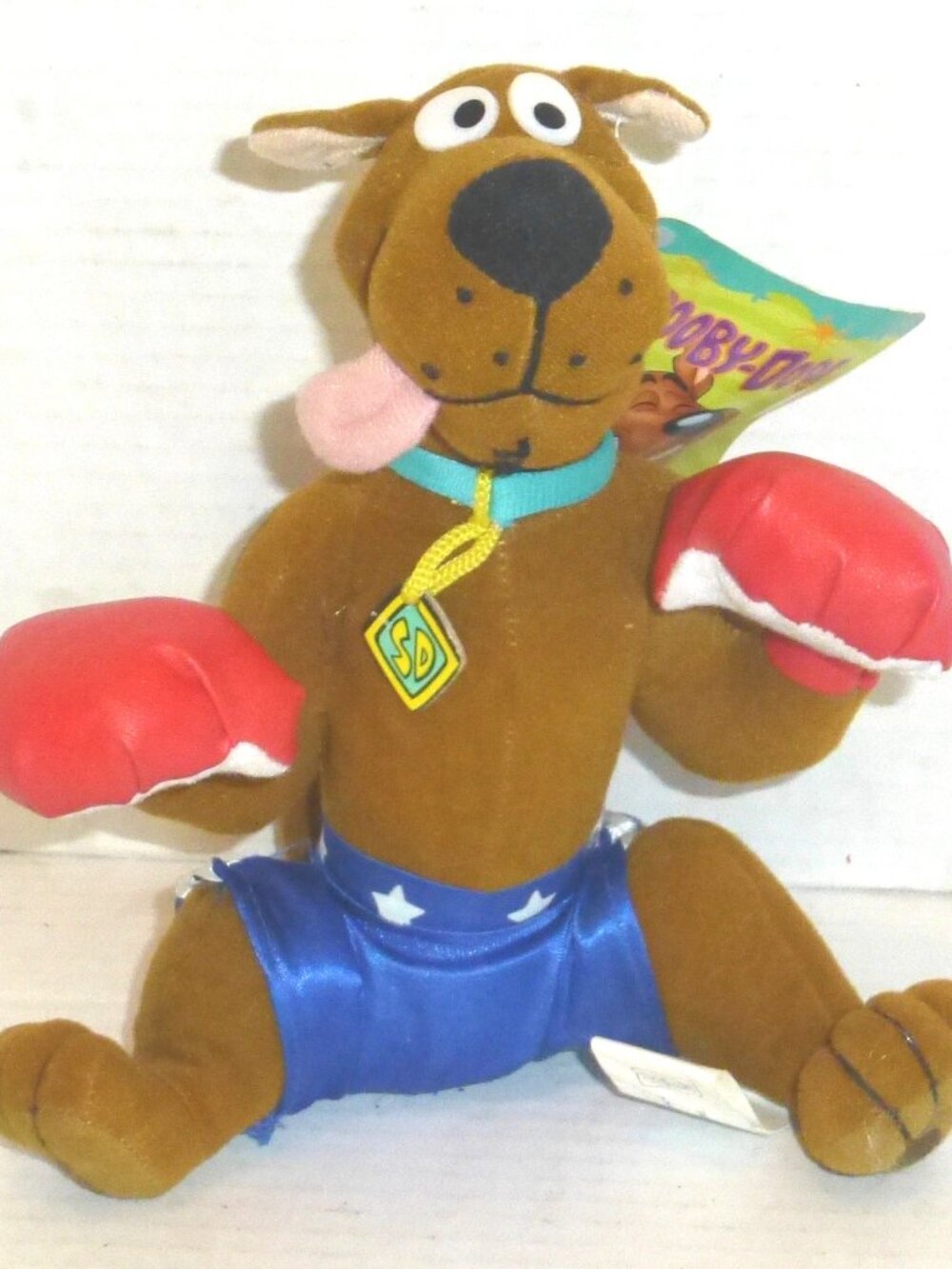 Scooby-Doo Boxer with Boxing Gloves Sitting 8.5" Plush Stuffed Animal with Tag